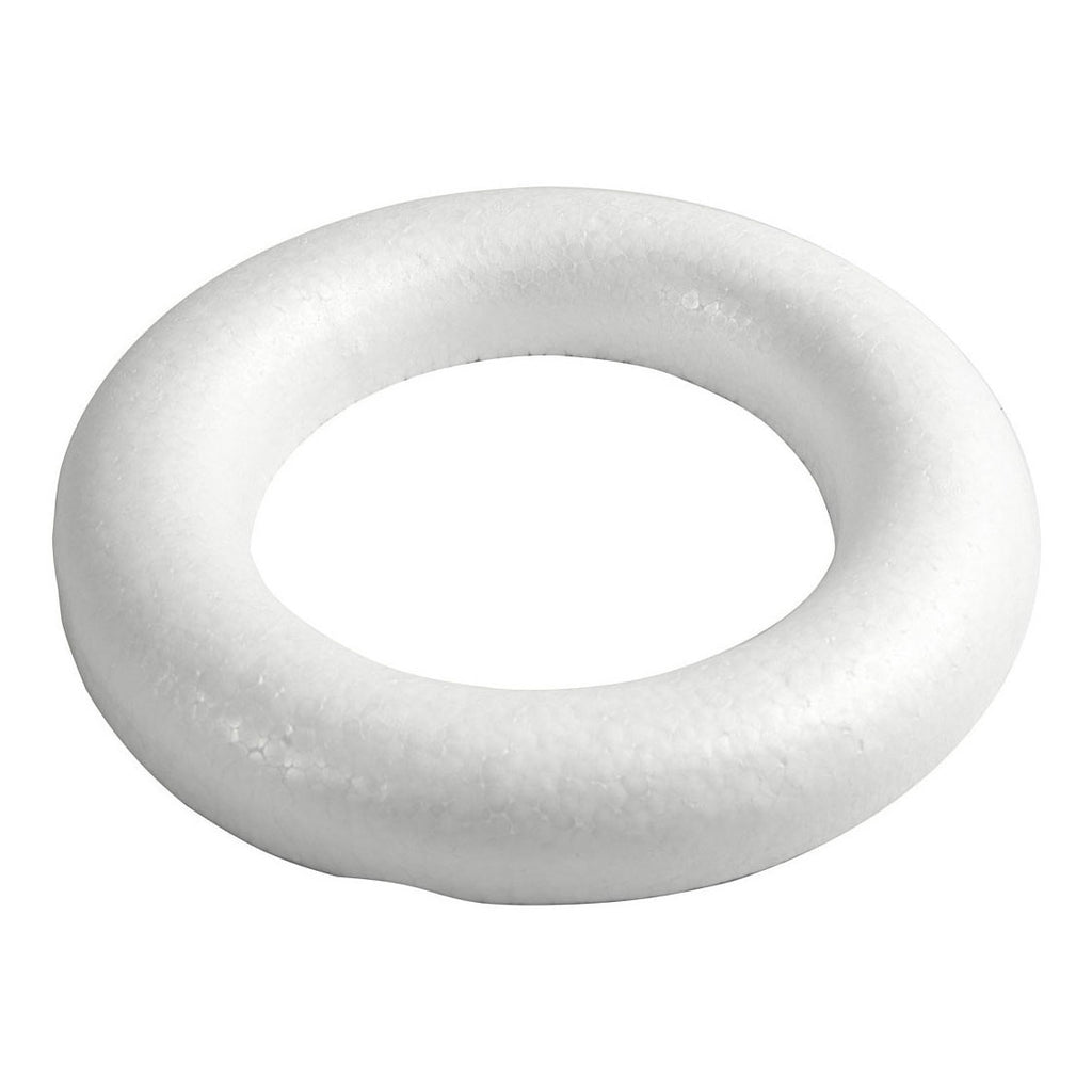 Creativ company styropor ringen met platte achterkant, 30cm