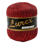 Creativ company lurex glitter garen rood, 160m