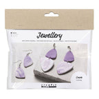 Creative company mini hobbyset sieraden oorbellen paars