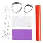 Creative company mini hobbyset sieraden oorbellen paars