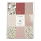 Creativ company design papierblok, afm 21x30 cm, 120+128 gr, beige, bruin, roze, wit, 24 vel 1 doos