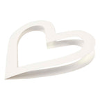 Harten lijsten, afm 18x18 cm, 230 gr, wit, 16 stuk 1 doos