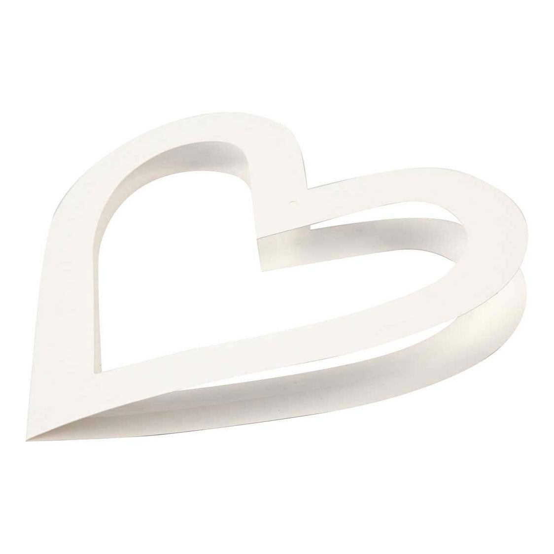 Harten lijsten, afm 18x18 cm, 230 gr, wit, 16 stuk 1 doos