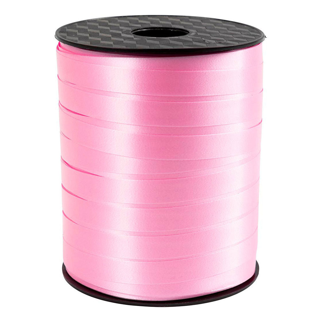 Cadeaulint, b: 10 mm, lichtroze, 250 m 1 rol