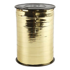 Cadeaulint, b: 10 mm, glossy, goud metallic, 250 m 1 rol