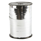 Creativ company cadeaulint, b: 10 mm, glossy, zilver metallic, 250 m 1 rol