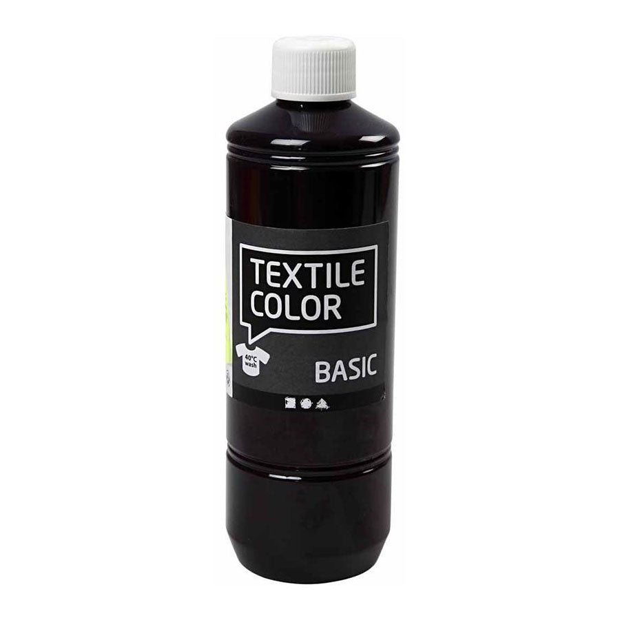 Creativ company textile color semi-dekkende textielverf - rood paars, 500ml