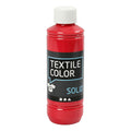 Creativ company textile color dekkende textielverf - rood, 250ml