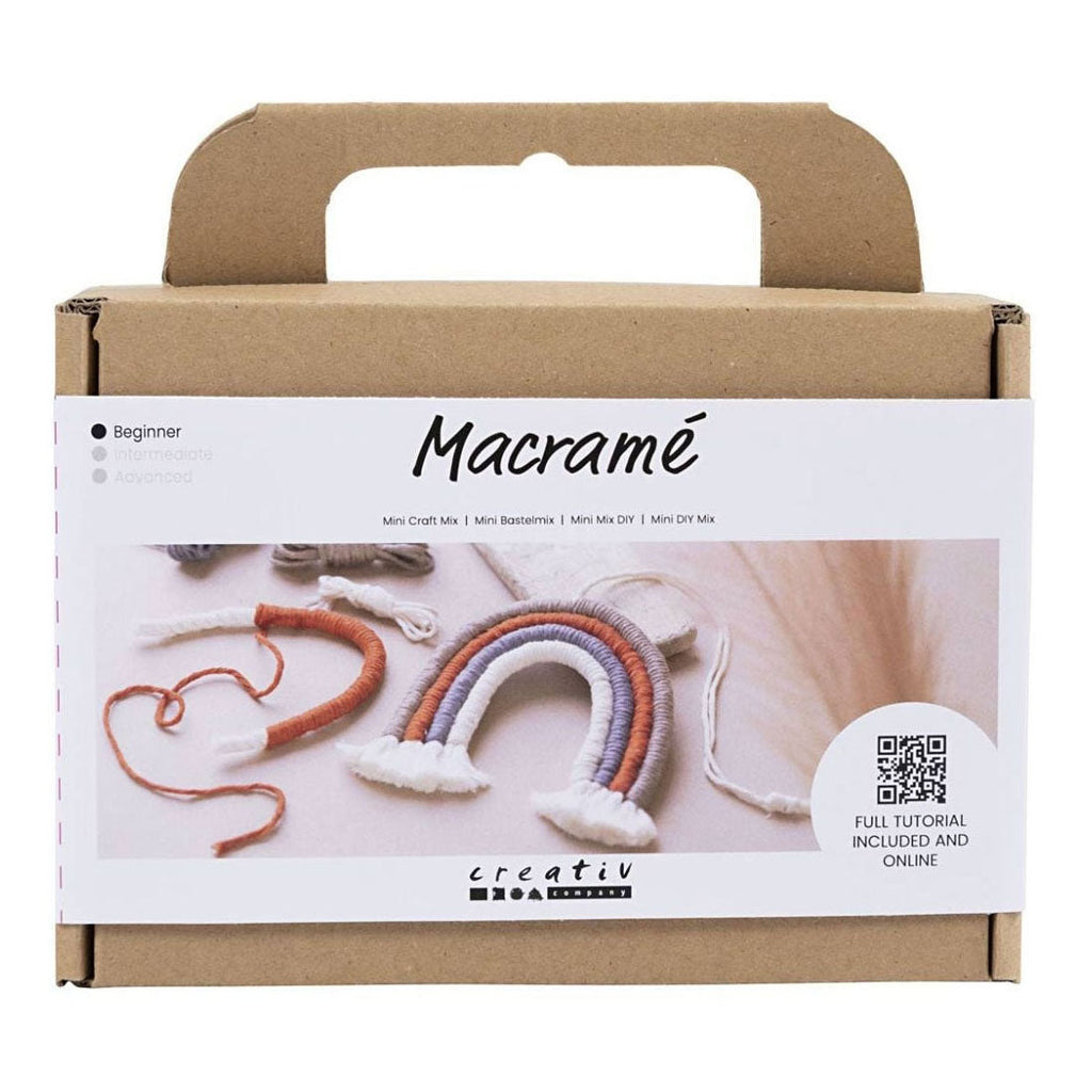 Creativ company mini hobbyset macrame regenboog