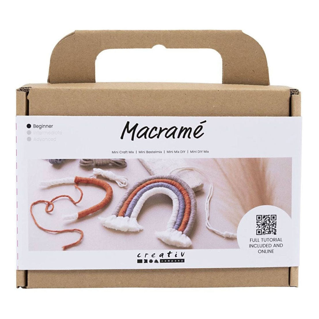 Creativ company mini hobbyset macrame regenboog