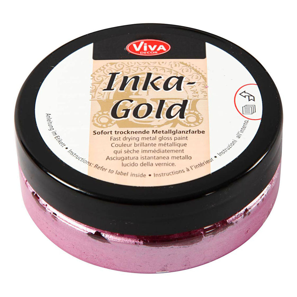 Creativ company inka-gold glanswax - magenta, 50ml