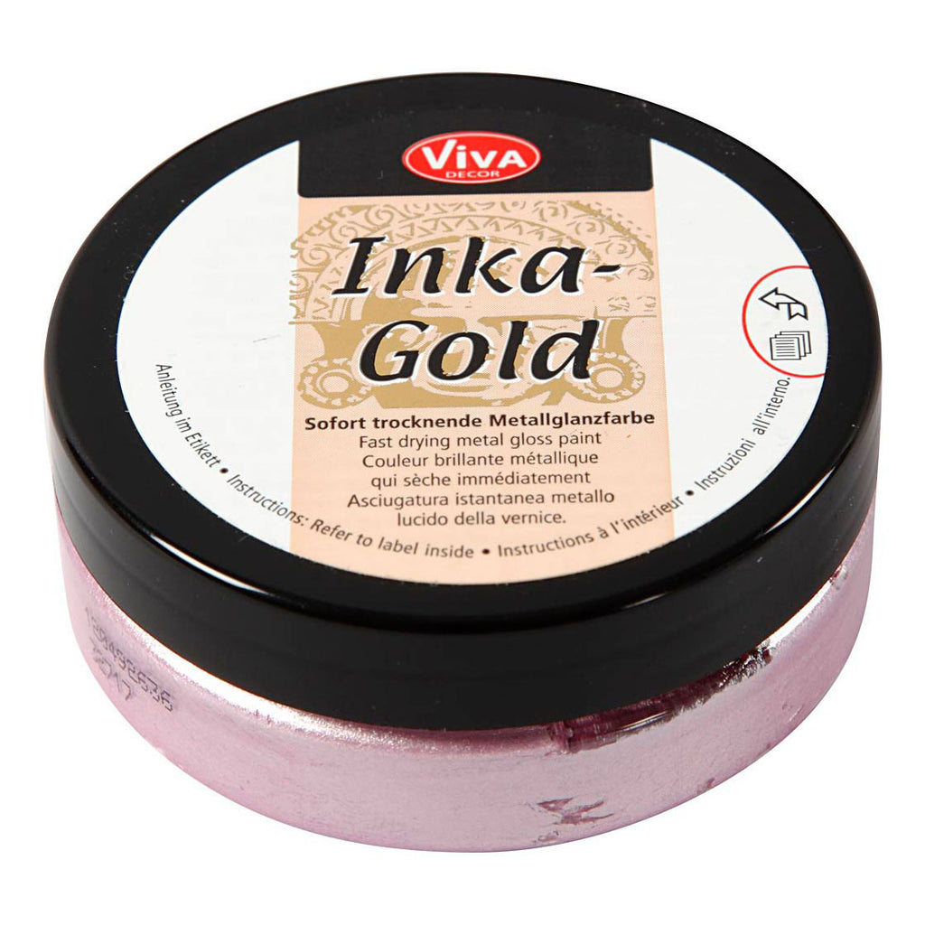 Creativ company inka-gold glanswax - rose quartz, 50ml