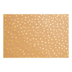 Creativ company faux leather papier bruin met stippen, 1m