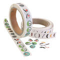 Sticker ogen, ogen snor, d 17 mm, 2000 stuk 1 doos