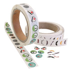 Sticker ogen, ogen snor, d 17 mm, 2000 stuk 1 doos