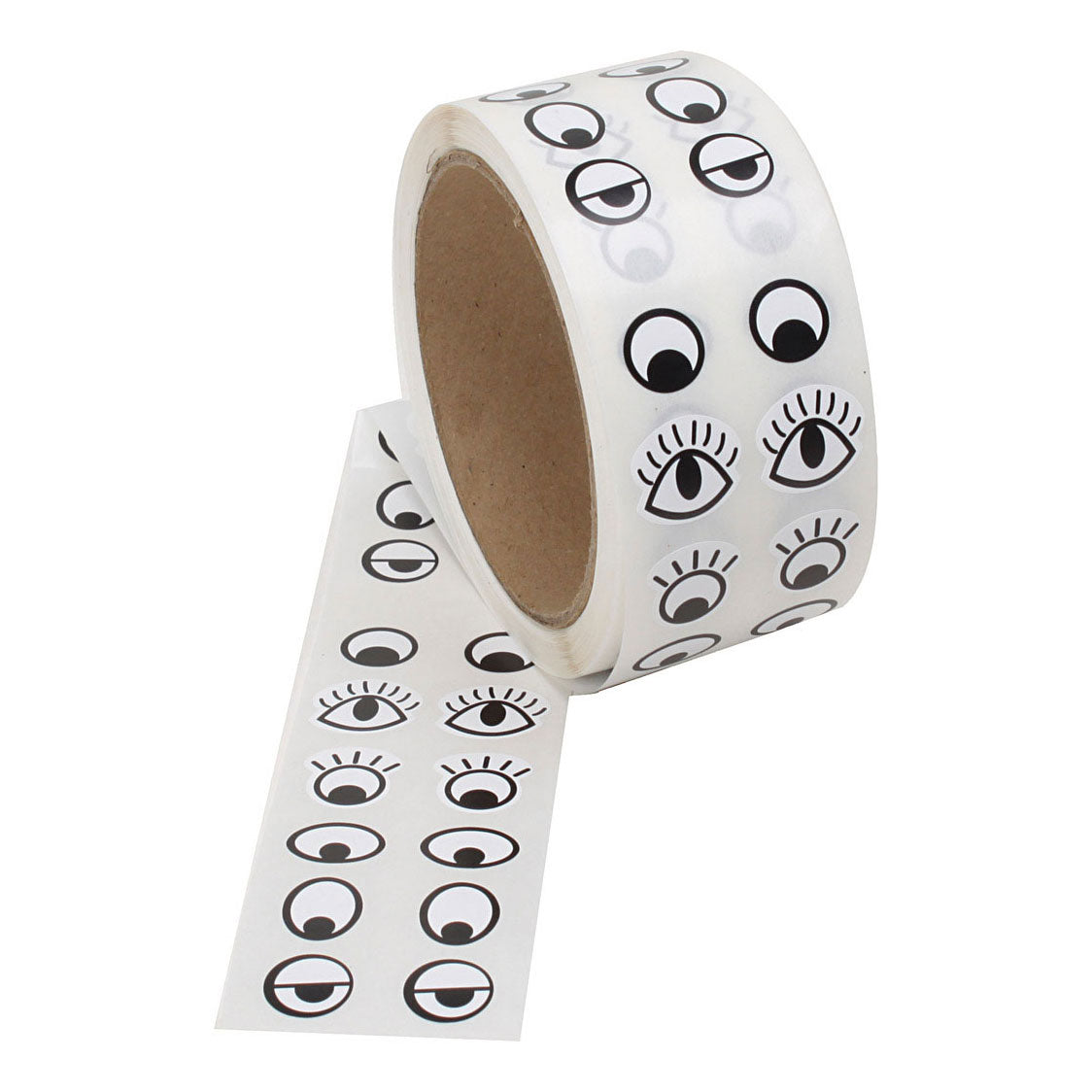 Creativ company sticker ogen, zwart, wit, 2000 stuk 1 doos