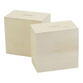 Creativ company houten spaarpot, 10x10x6cm, 10st.