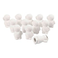 Creativ company spaarpot keramiek wit figuur, 12st.