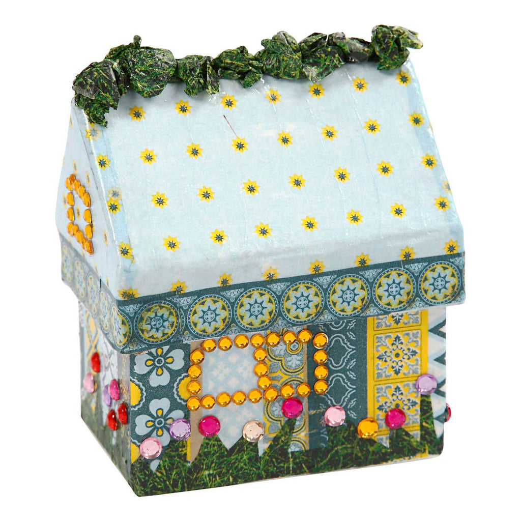 Creativ company huizen papier-mache, 20st.