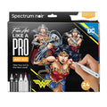 Creativ company hobbyset illustratie stripboekhelden wonder woman kleurset