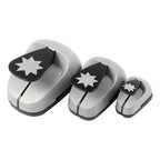 Creativ company ponsen set, grafische ster, afm 25+50+75 mm, 3 stuk 1 doos