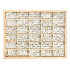 Creativ company houten letterkralen wit a-z, 750st.