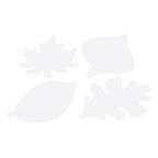 Colorations - jumbo knutsel bladeren karton, 24 stuks