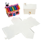 Colorations 3d papieren vouw huizen, set van 20