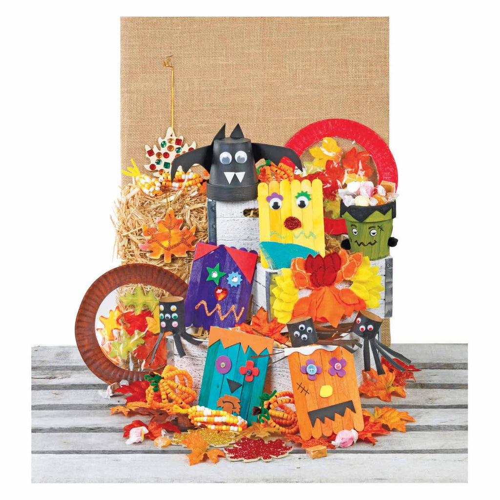 Colorations - versier je eigen bloempotje papier-mache, set van 10