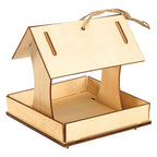 Colorations - maak je eigen houten vogelvoederhuisje, set van 6