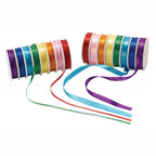 Colorations - satijnen lint 16 spoelen gekleurd, 120mtr.