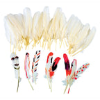 Colorations - natuurlijke witte veren, 48st.