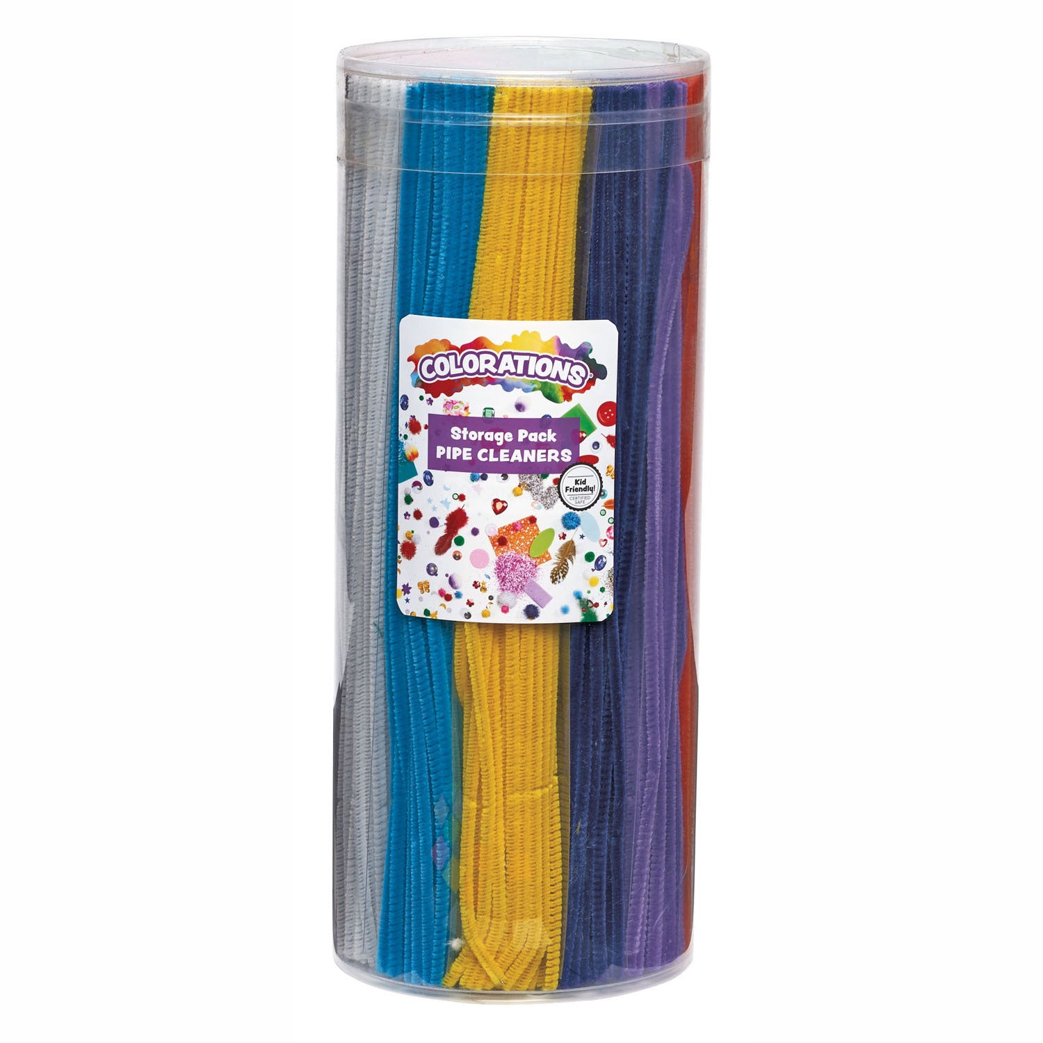 Colorations - chenilledraad kleur 12 kleuren, 600st.