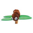Colorations - pom poms bruin, 100st.