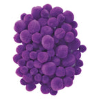Colorations - pom poms paars, 100st.