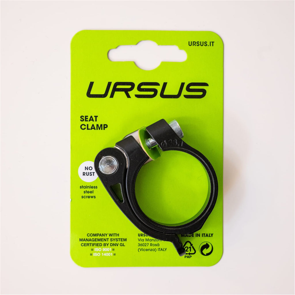 Ursus zadelpenklem urban 38,1mm | snelspanner | zwart