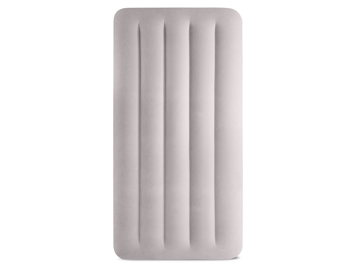Intex prestige mid-rise luchtbed met usb pomp - eenpersoons