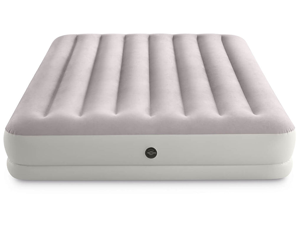 Intex prestige mid-rise luchtbed met usb pomp - tweepersoons