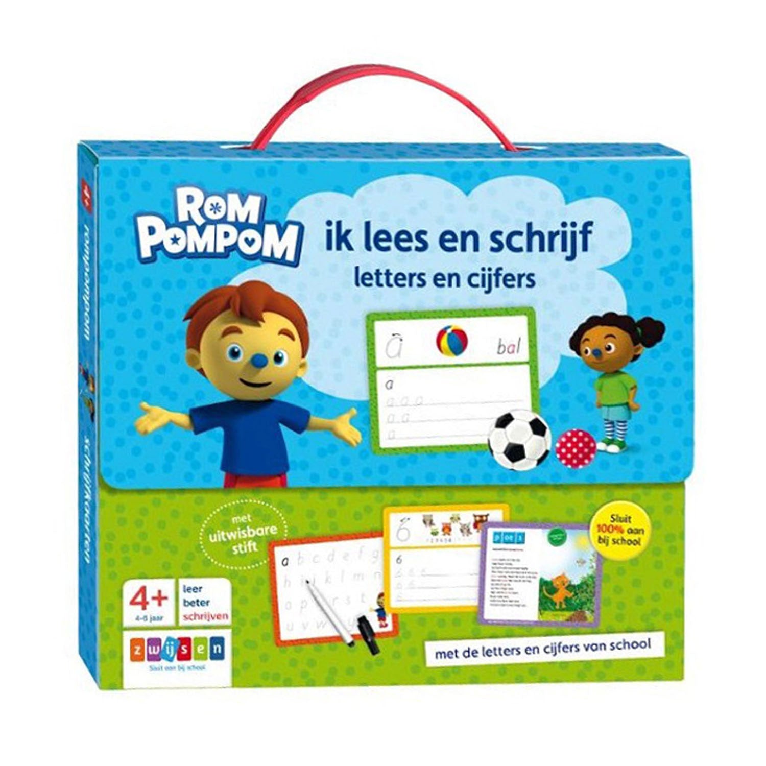 Zwijsen rom pompom ik lees en schrijf koffer