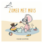 Witte leeuw zomer met muis
