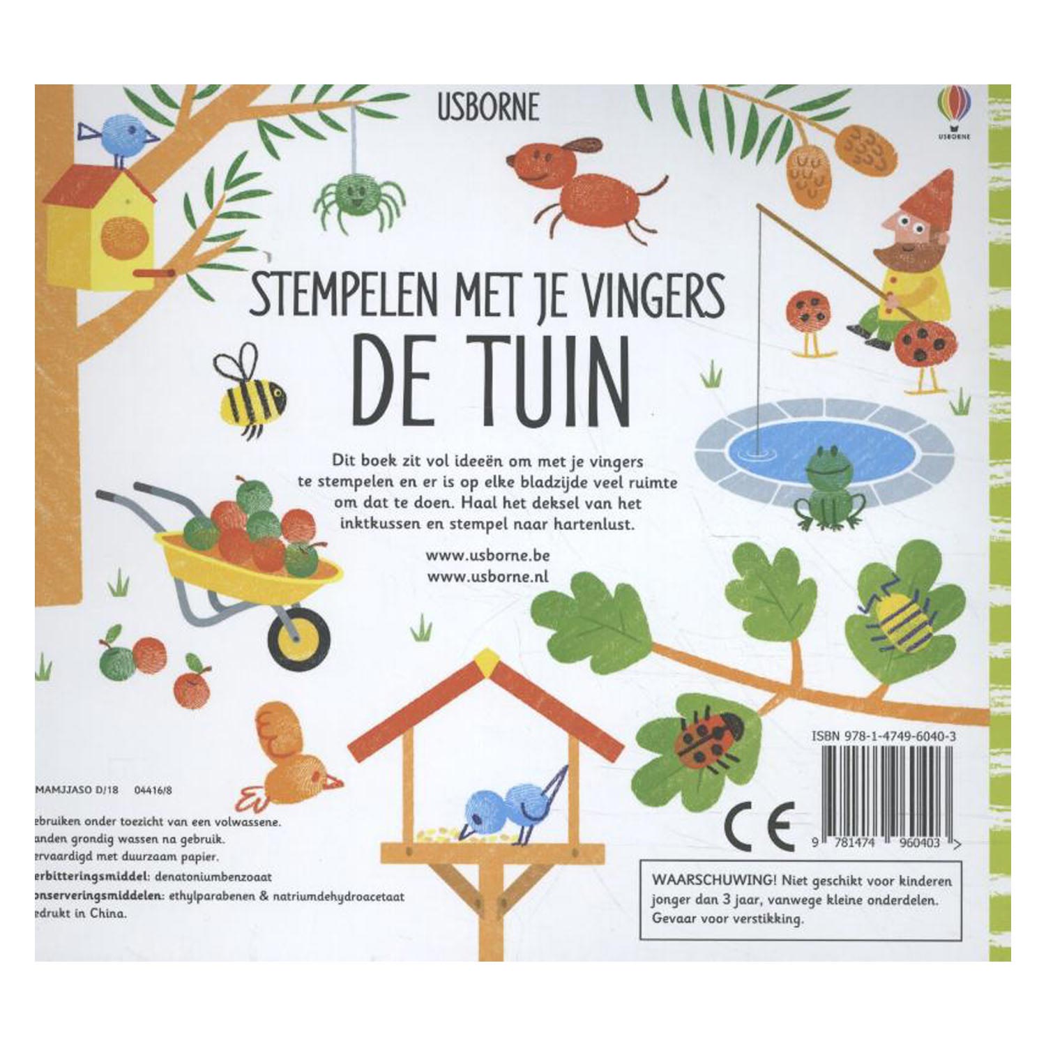 Wpg uitgevers stempelen met je vingers - de tuin
