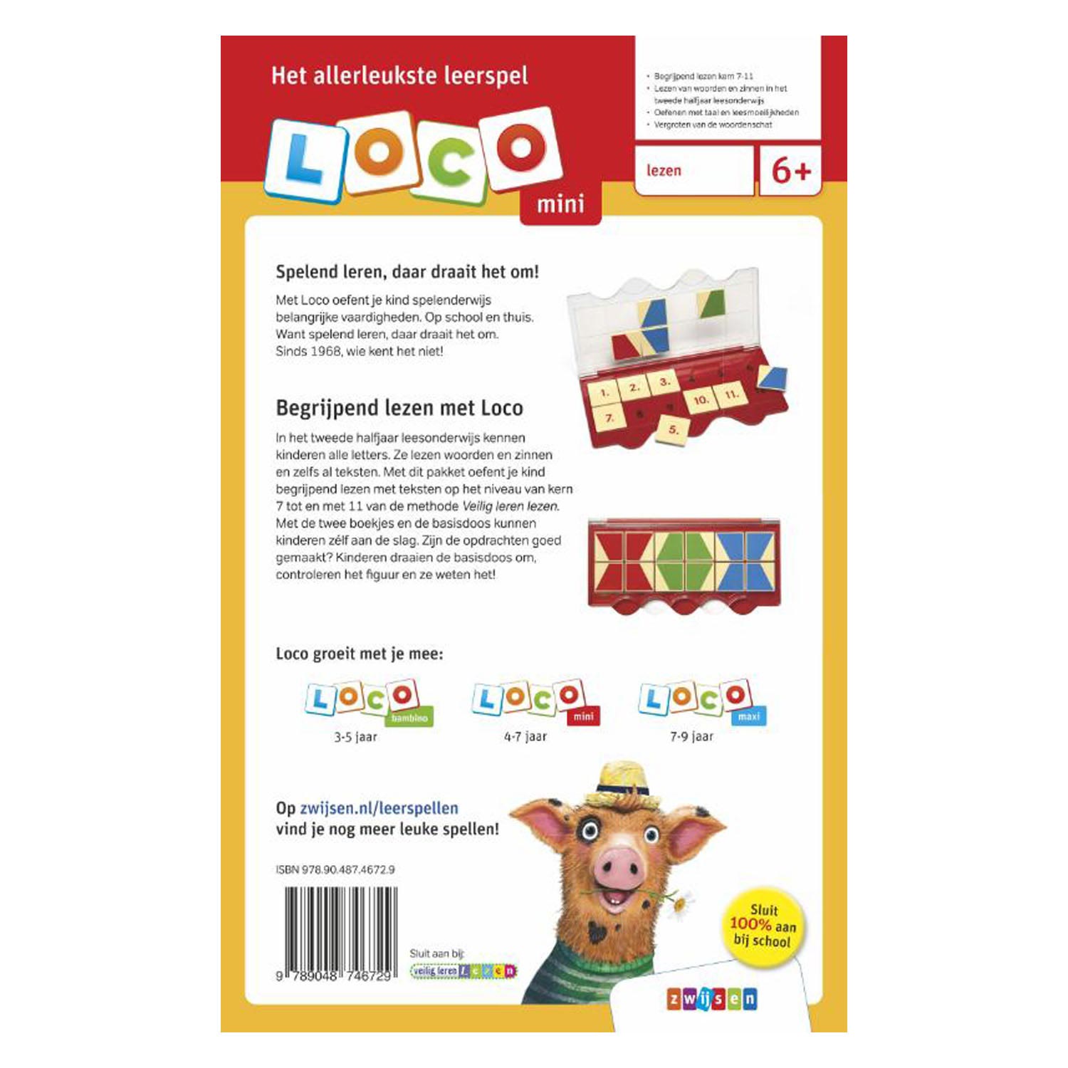 Wpg uitgevers mini loco veilig leren lezen pakket begr. lezen kern 7-11