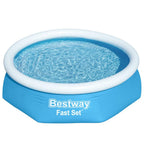 Bestway zwembad fast set opblaasbaar rond 244x61 cm 57265