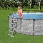 Bestway zwembadladder flowclear met 4 treden 122 cm