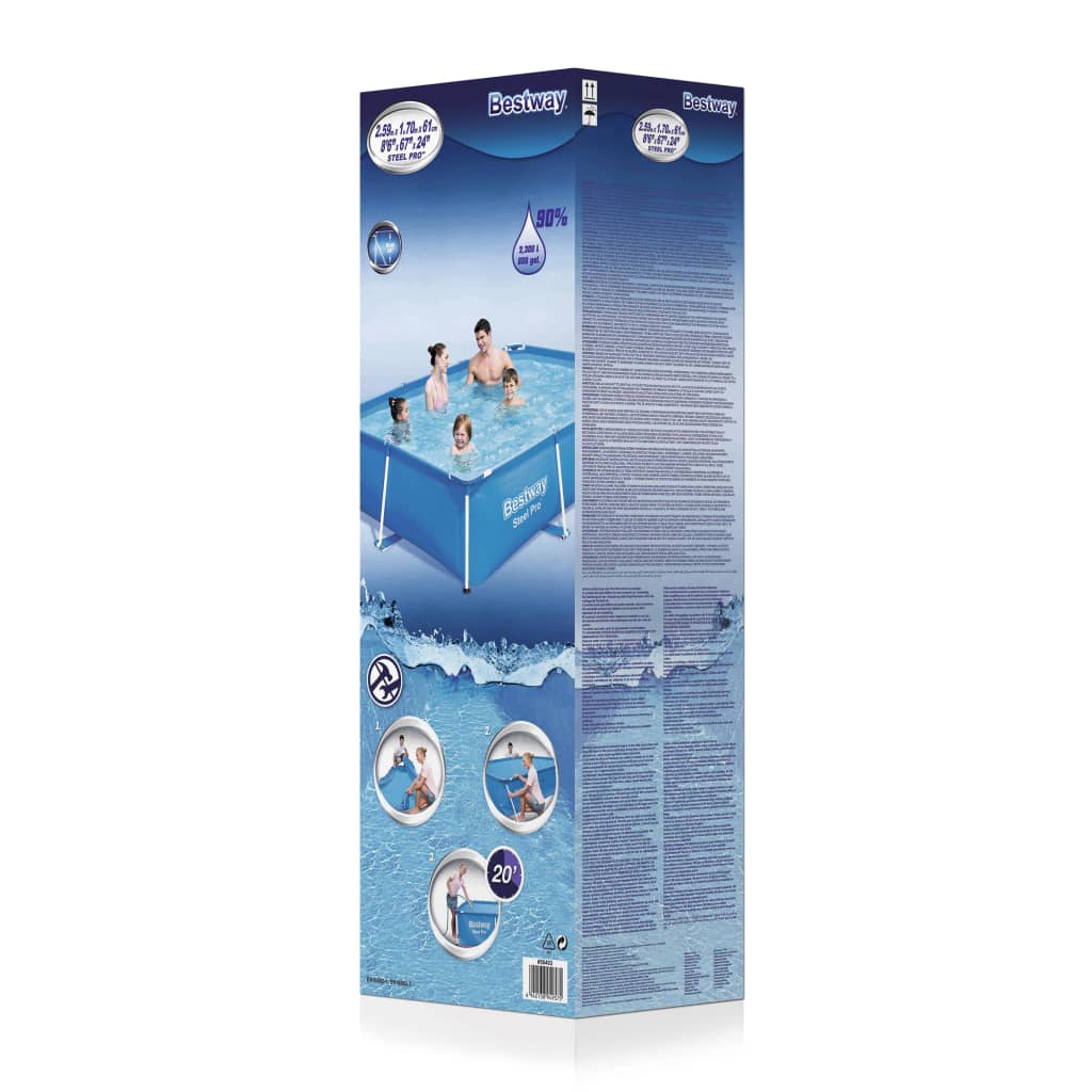 Bestway Steel Pro zwembad 259 x 170 x 61 cm