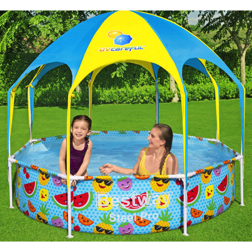 Bestway kinderzwembad steel pro uv careful bovengronds 244x51 cm