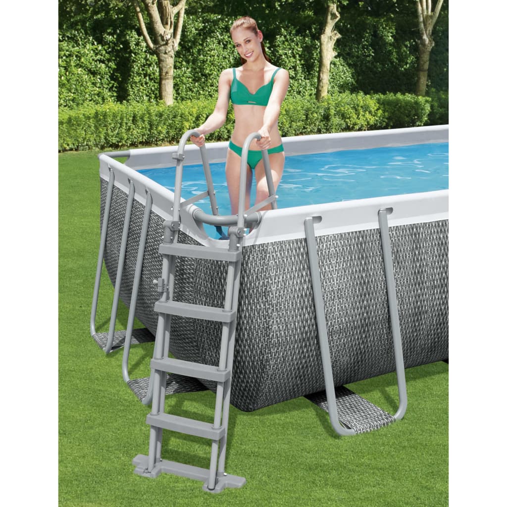 Bestway zwembadladder flowclear met 4 treden 122 cm
