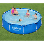 Bestway zwembad steel pro set rond 305 (blauw, incl. filterpomp (220-240v))