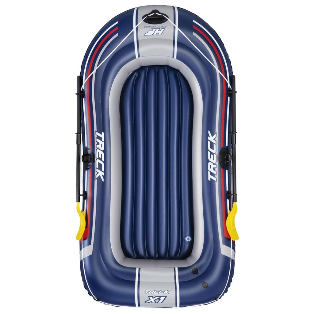 Bestway hydro-force opblaasboot met pomp en roeispanen blauw