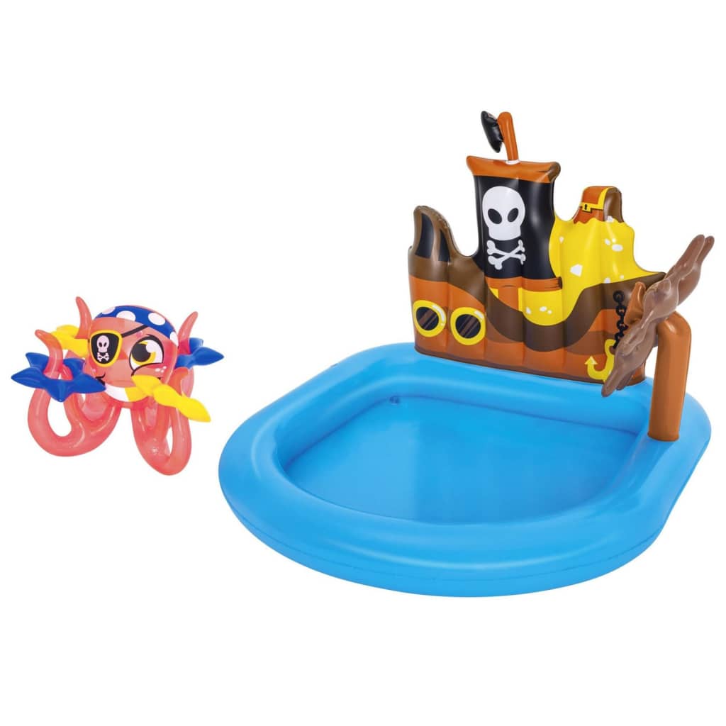 Bestway playcenter sleepboot piraat zwembad, 140x130x104cm
